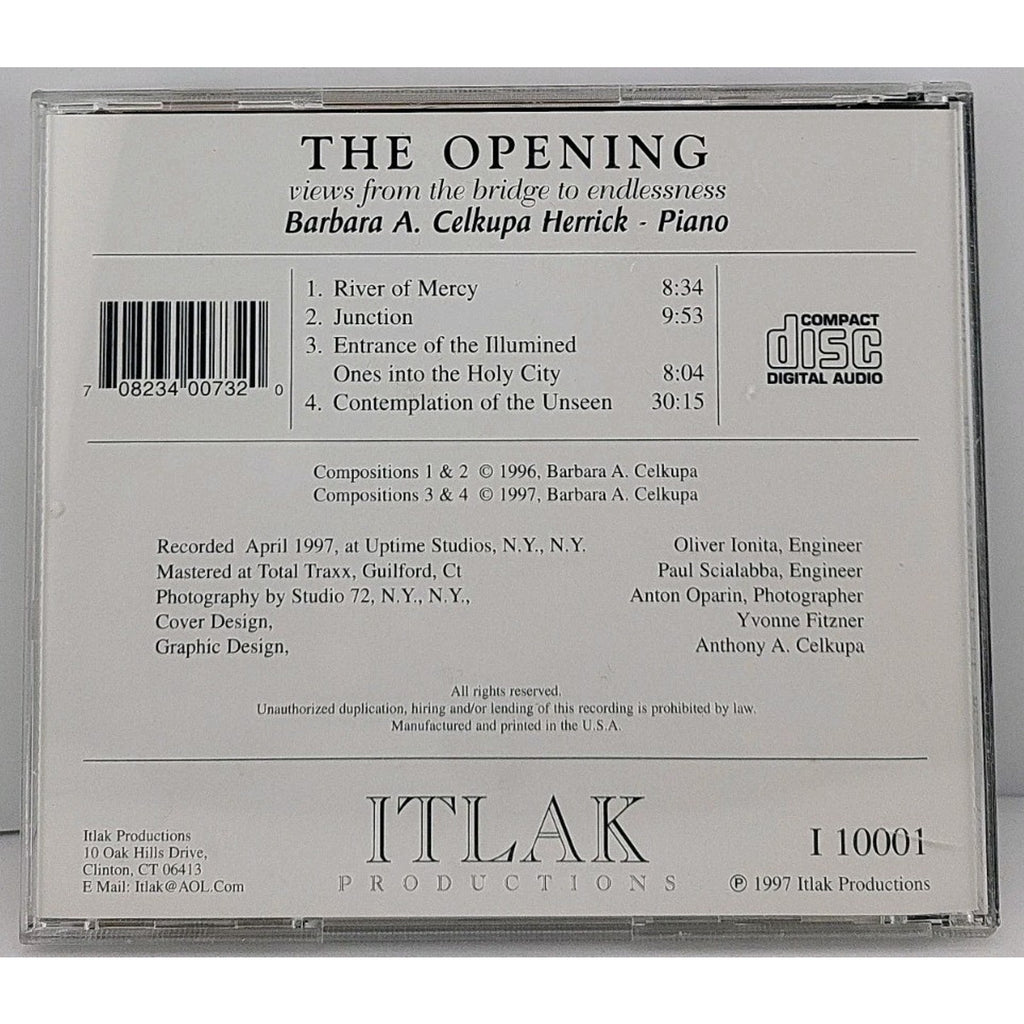The Opening Views From the Bridge to Endlessness CD Barbara Herrick