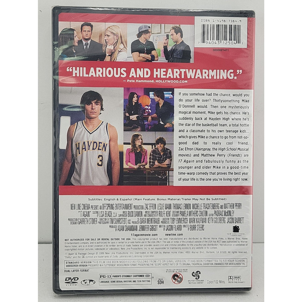 17 Again (DVD, 2009) *Brand New*