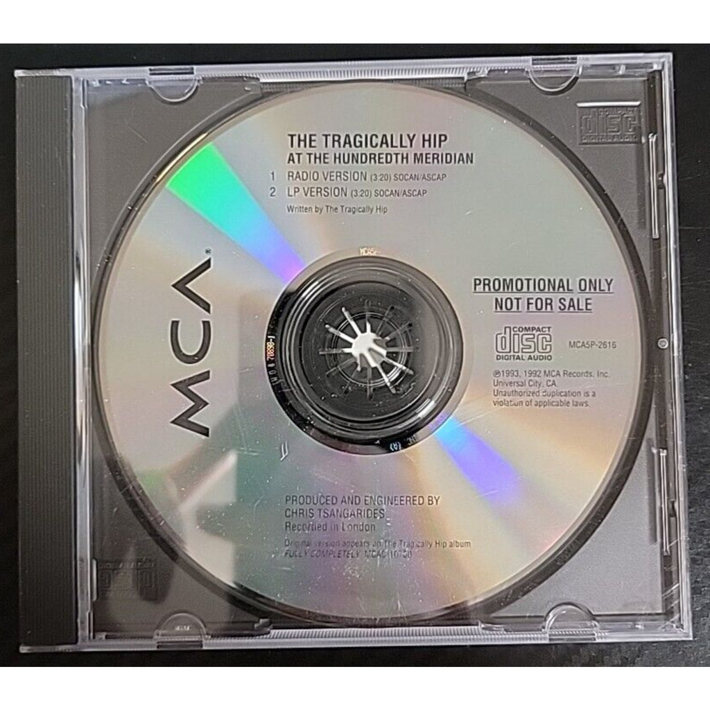 The Tragically Hip At The Hundredth Meridian (CD)