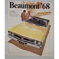 1968 Beaumont: Original NOS!! Canadian Pontiac Sales Brochure