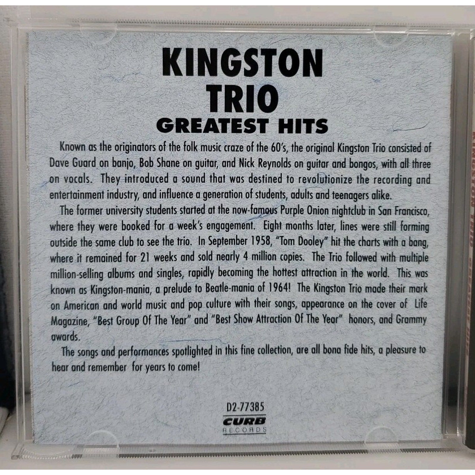 Greatest Hits by Kingston Trio (CD, 1991)
