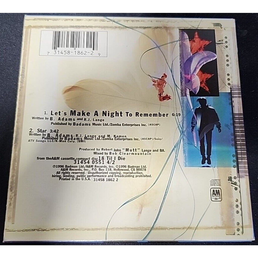 Let's Make a Night to Remember / Star CD Bryan Adams