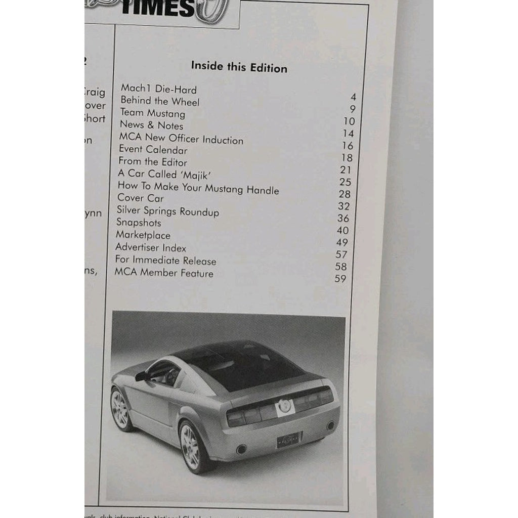 Mustang Times Magazine February 2003 Vol. 27 No. 2