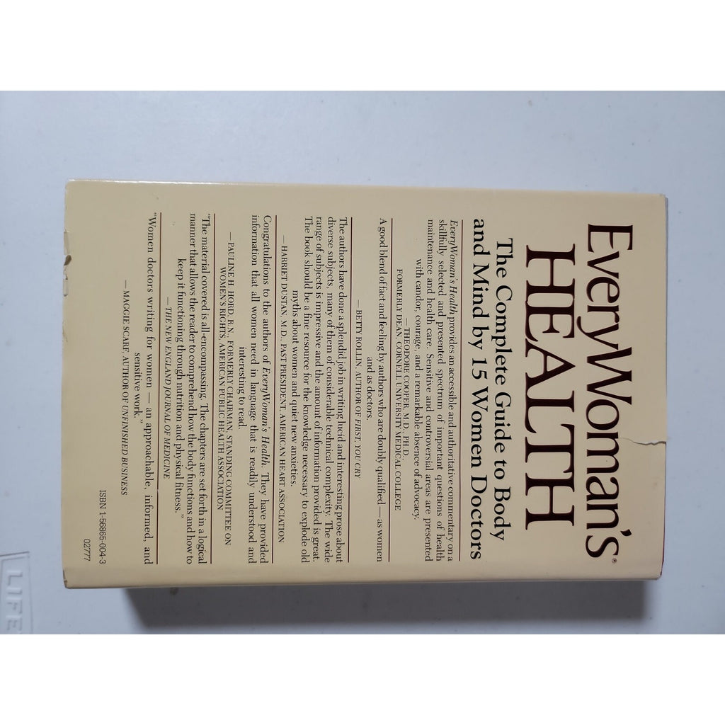 Every Womans Health * Hardcover * The Complete Guide To Body & Mind *