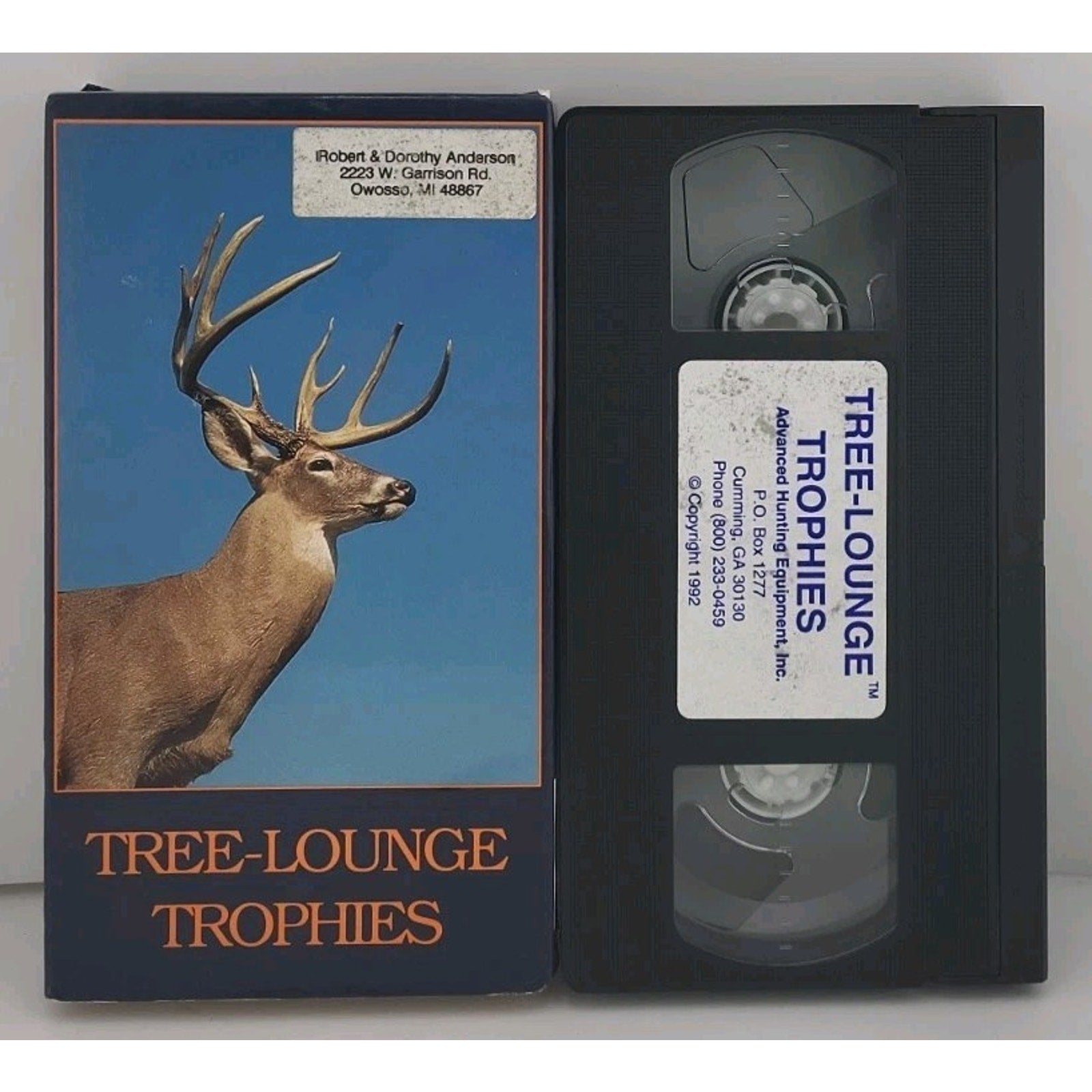Tree Lounge Trophies with Bob Hice on VHS Actual Hunting Scenes Tree Stand