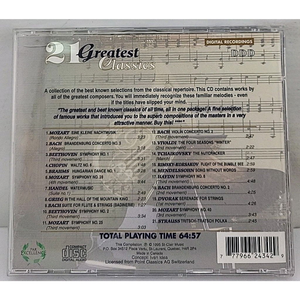 21 Greatest Classics - Audio CD By Mozart, Wolfgang Amadeus