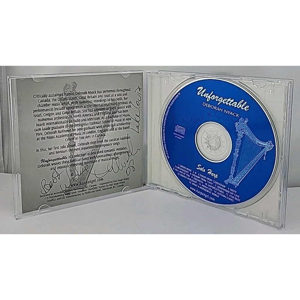 Unforgettable Solo Harp by Deborah Nyack Music CD Album