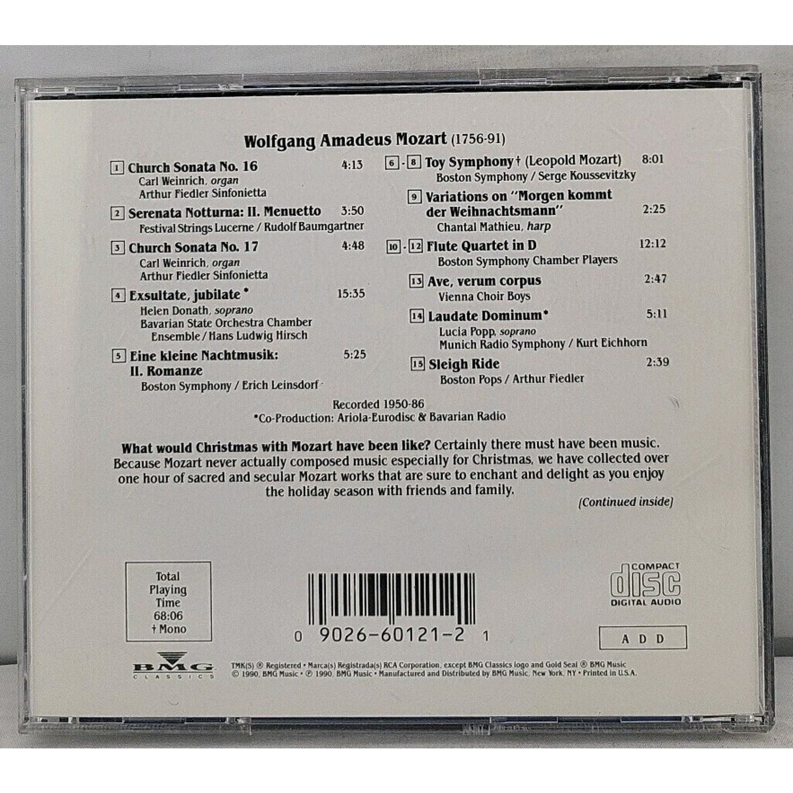 Christmas with Mozart by Mozart (CD, 2011)