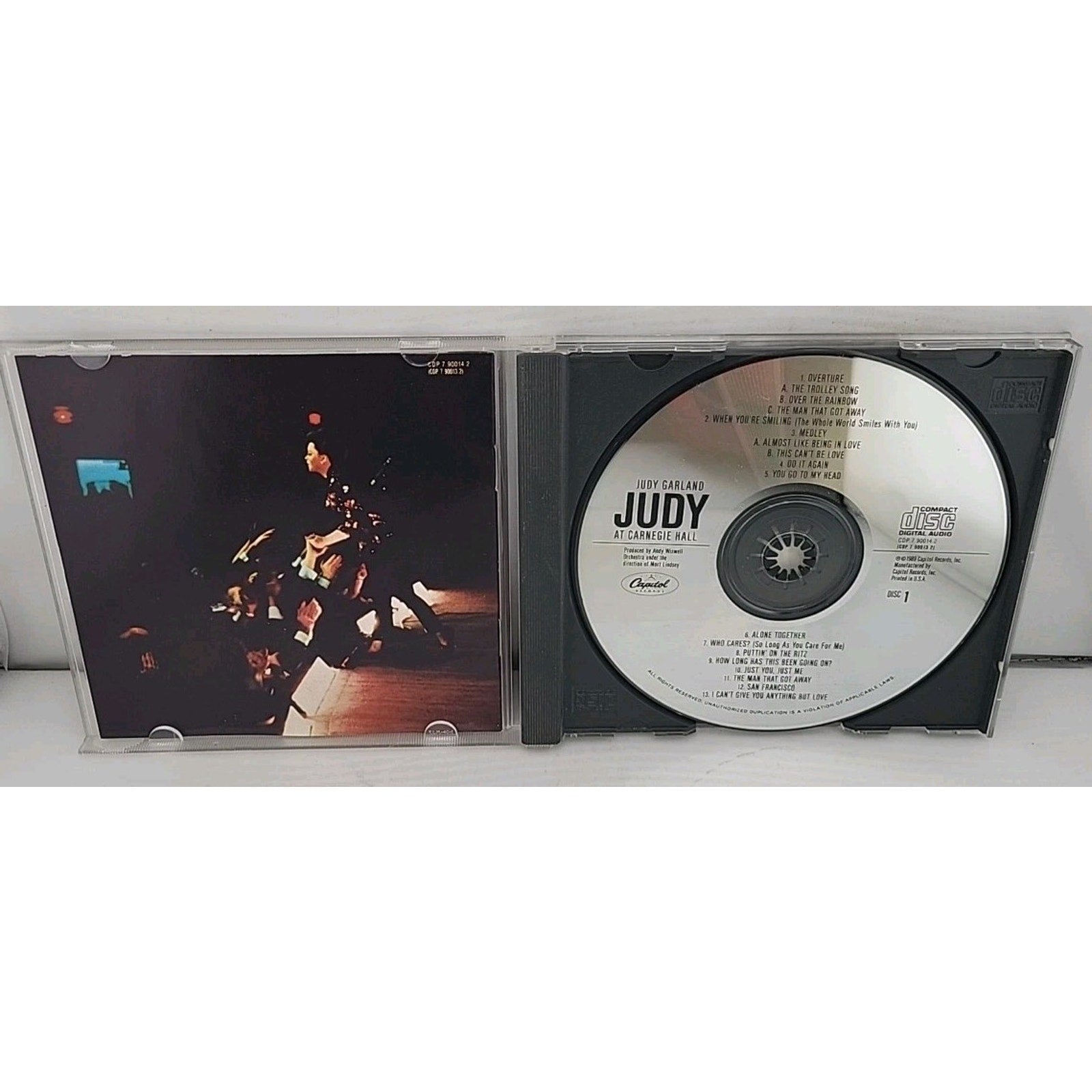 Judy at Carnegie Hall by Judy Garland (CD, 2000) DISC 1