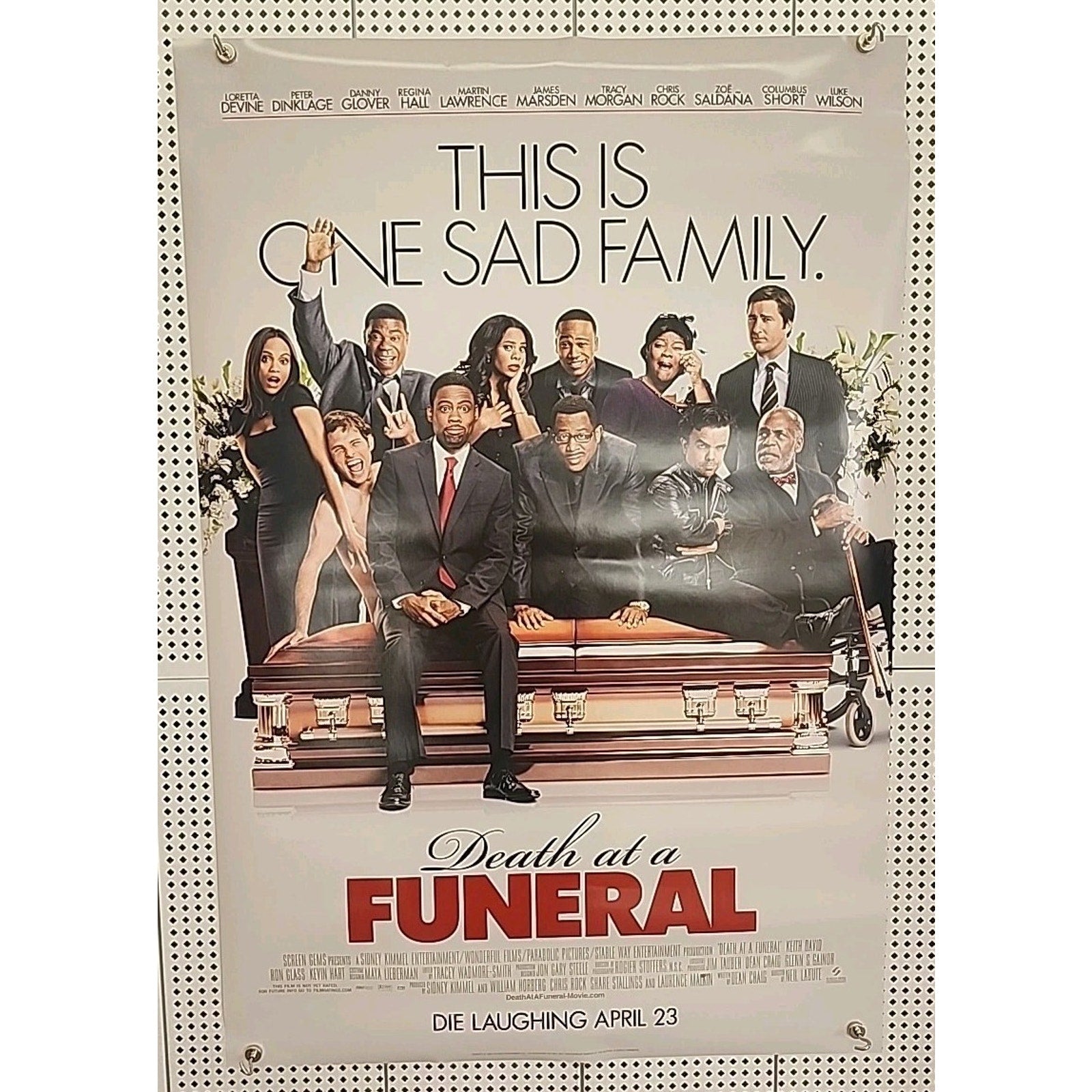 2010 Death at a Funeral Comedy Double Sided 27" x 41" *April23rd* Movie Poster