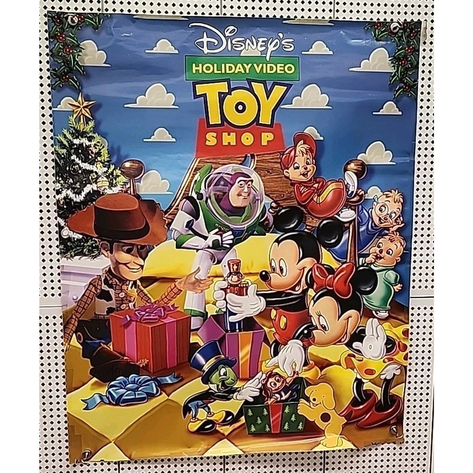Disney's Holiday Video Toy Shop Movie Poster 26x32