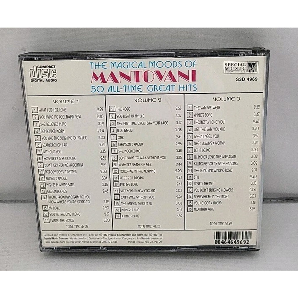 Magical Moods of Mantovani by Mantovani Orchestra (3 CD, Special Music Company)