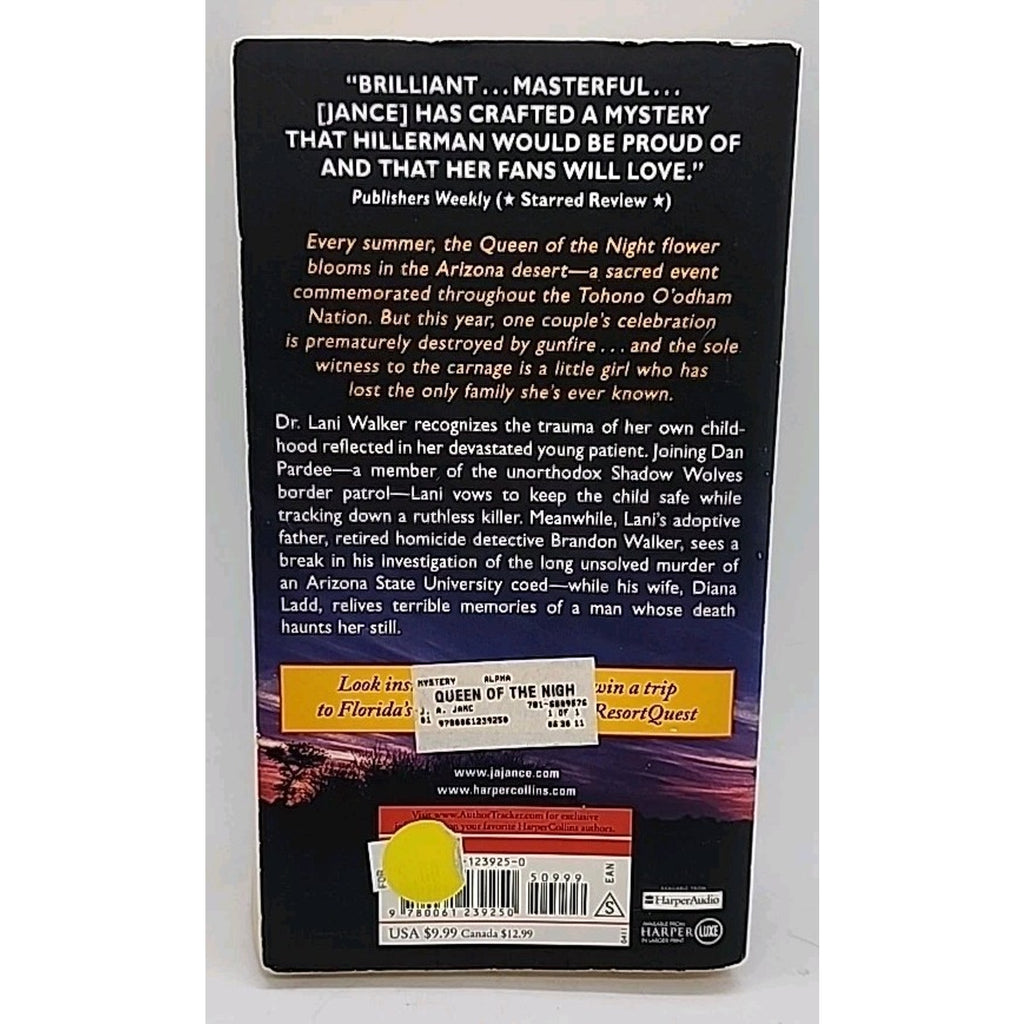 Queen of the Night by J. A. Jance (2011, Mass Market)