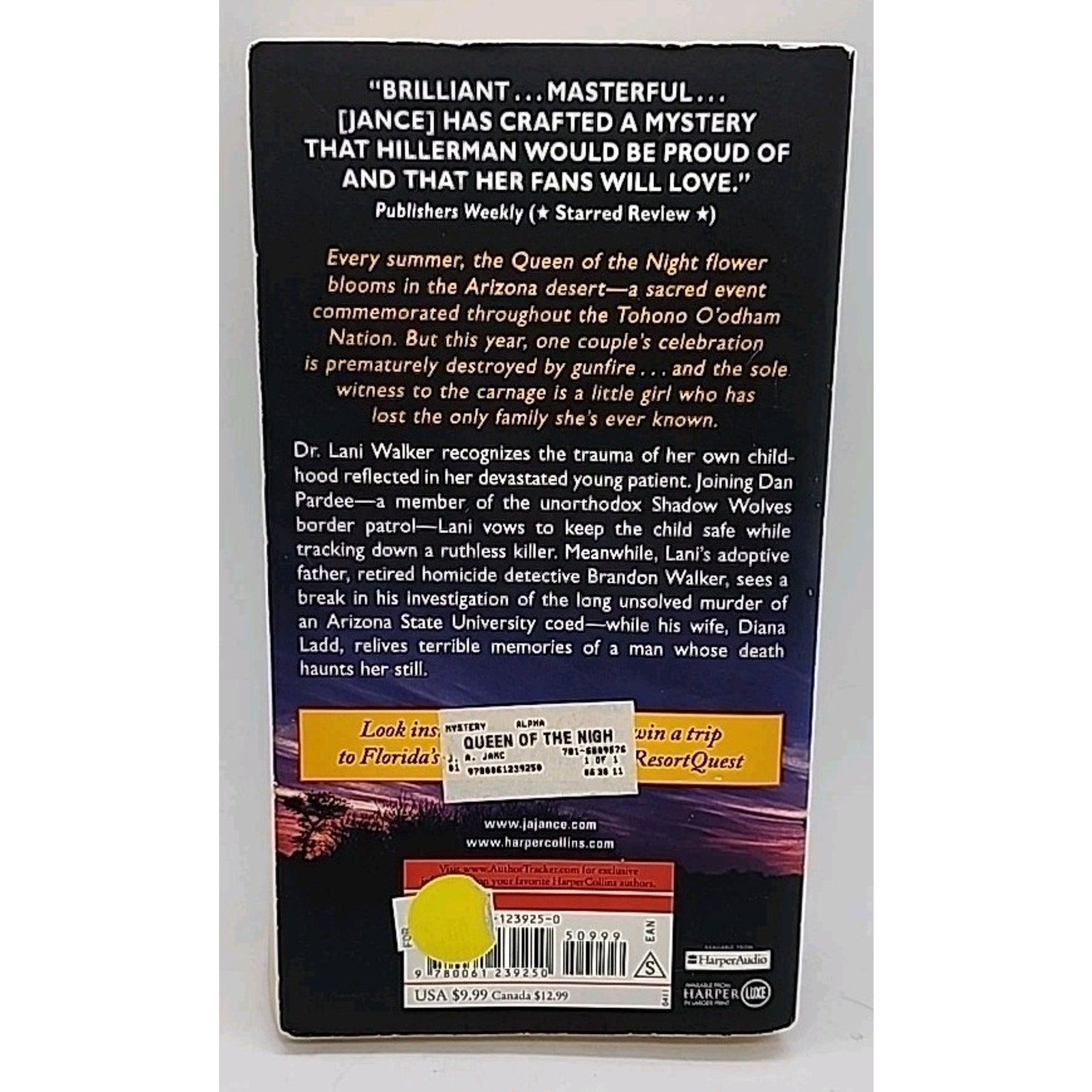 Queen of the Night by J. A. Jance (2011, Mass Market)