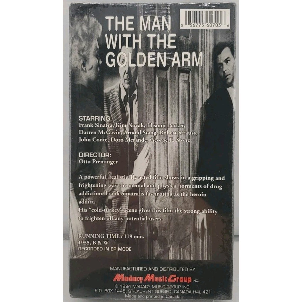 The Man with the Golden Arm (VHS, 1995) *Brand New*