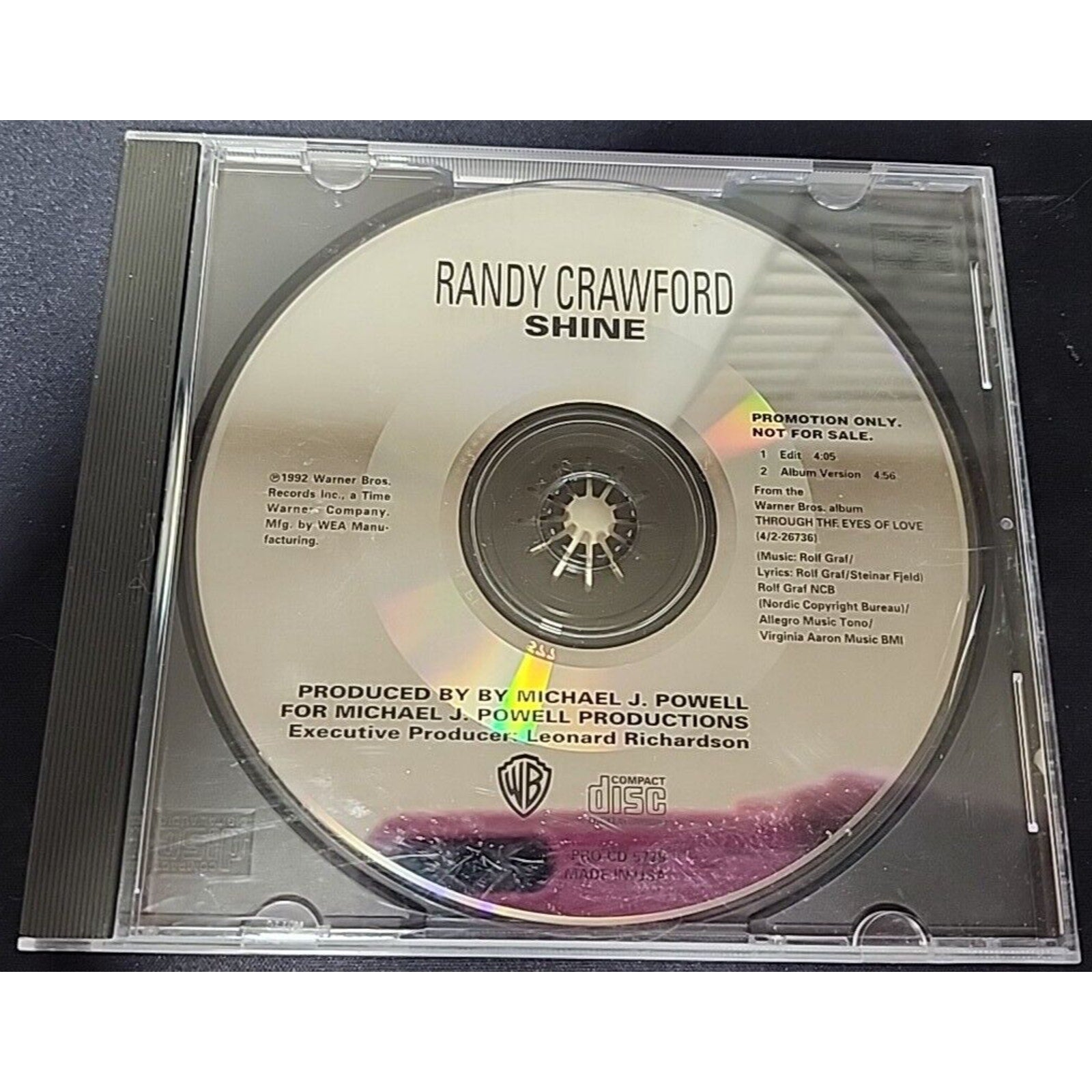 Randy Crawford - Shine w/ RARE EDIT PROMO Radio DJ CD