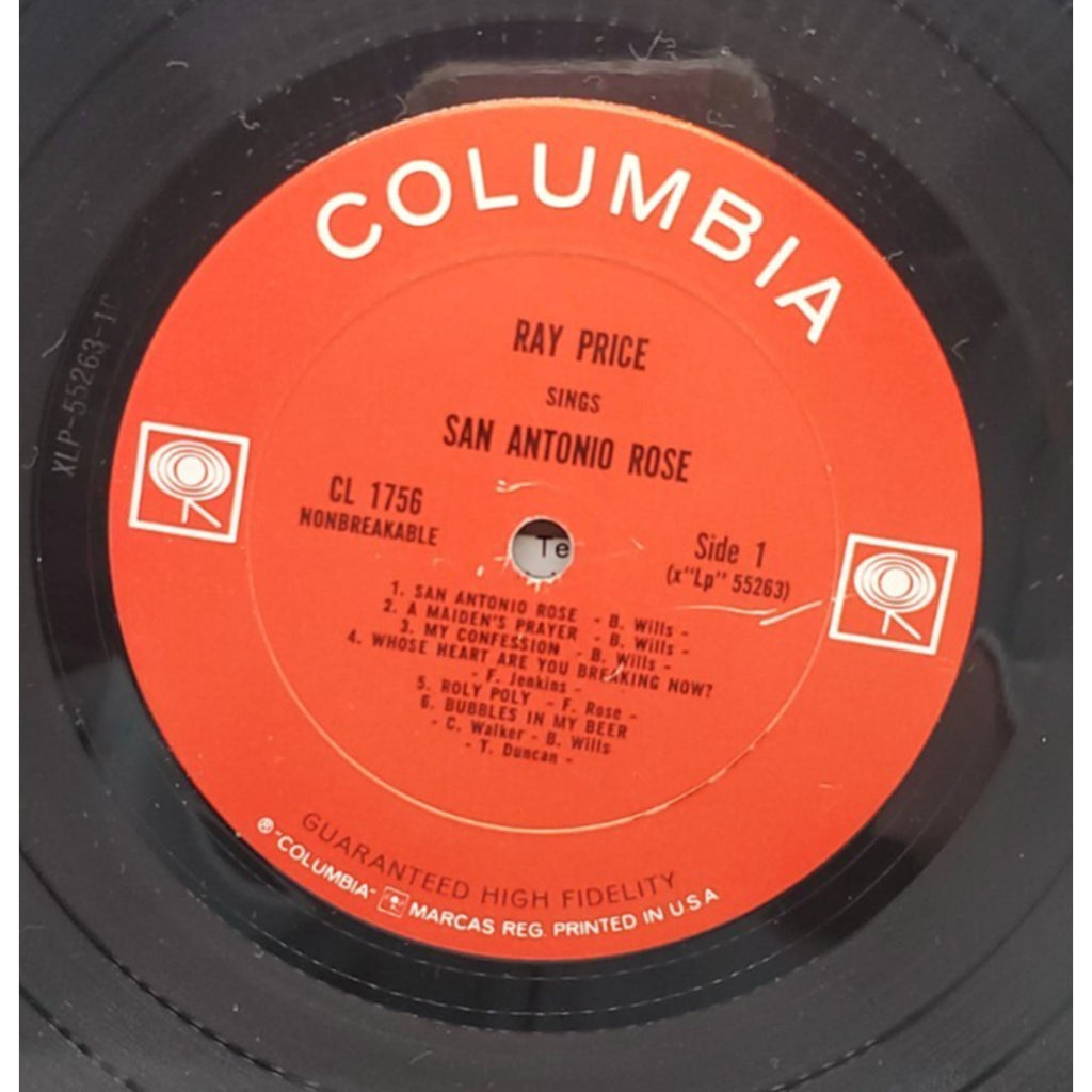 Ray Price - Sings A Tribute To The Great Bob Wills San Antonio Rose (Record)