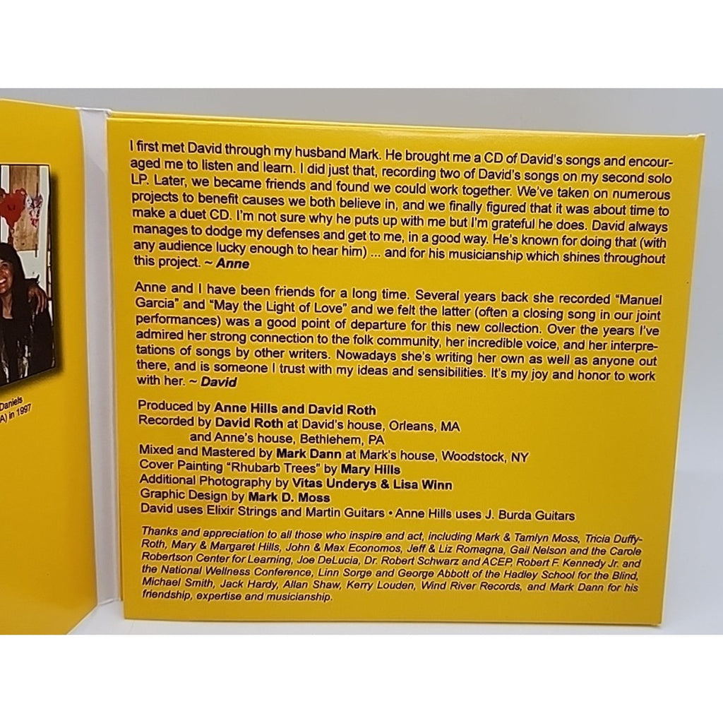 Anne Hills & David Roth / Rhubarb Trees (Enhanced CD)