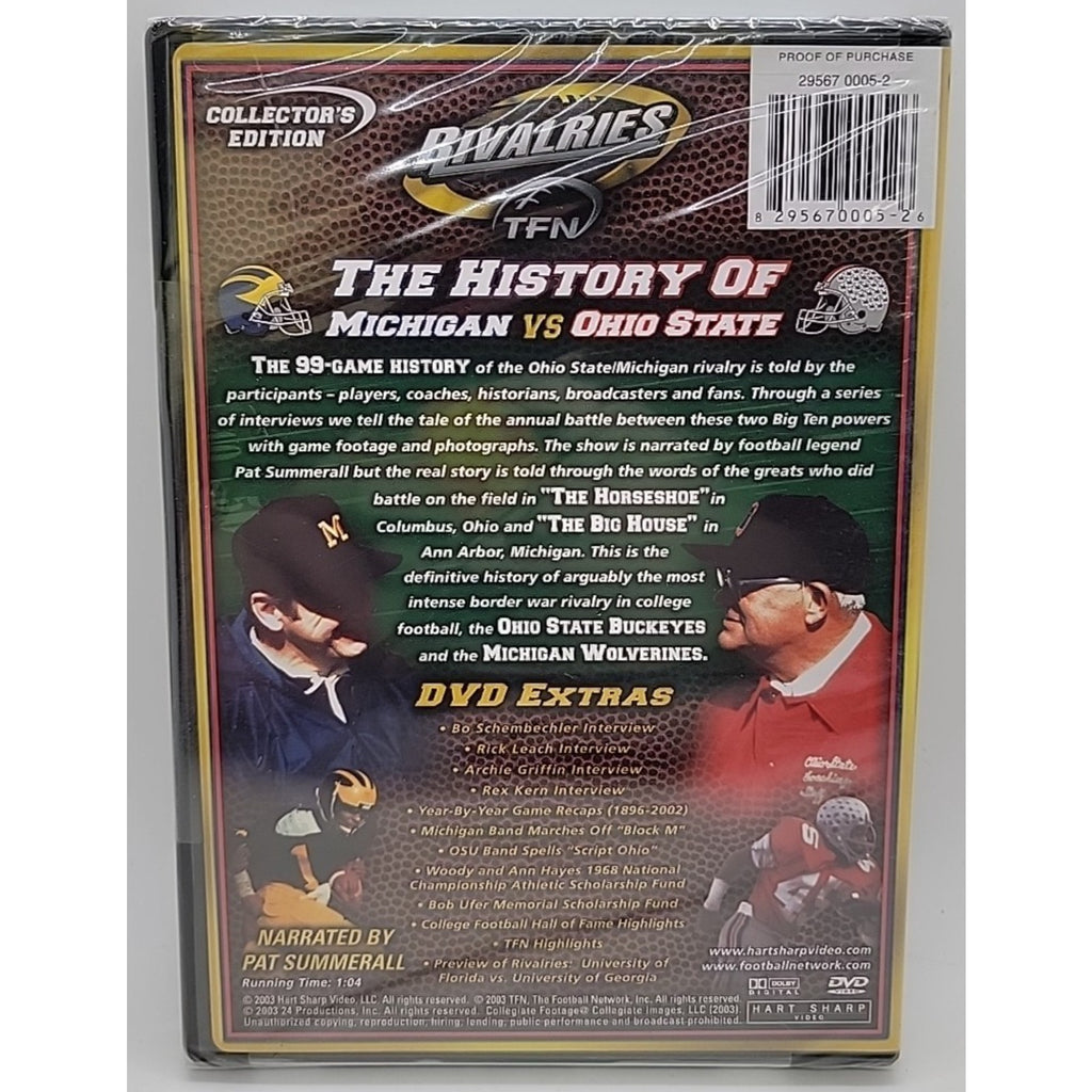TFN Rivalries: Michigan Vs. Ohio State (DVD, 2003) *Brand New*