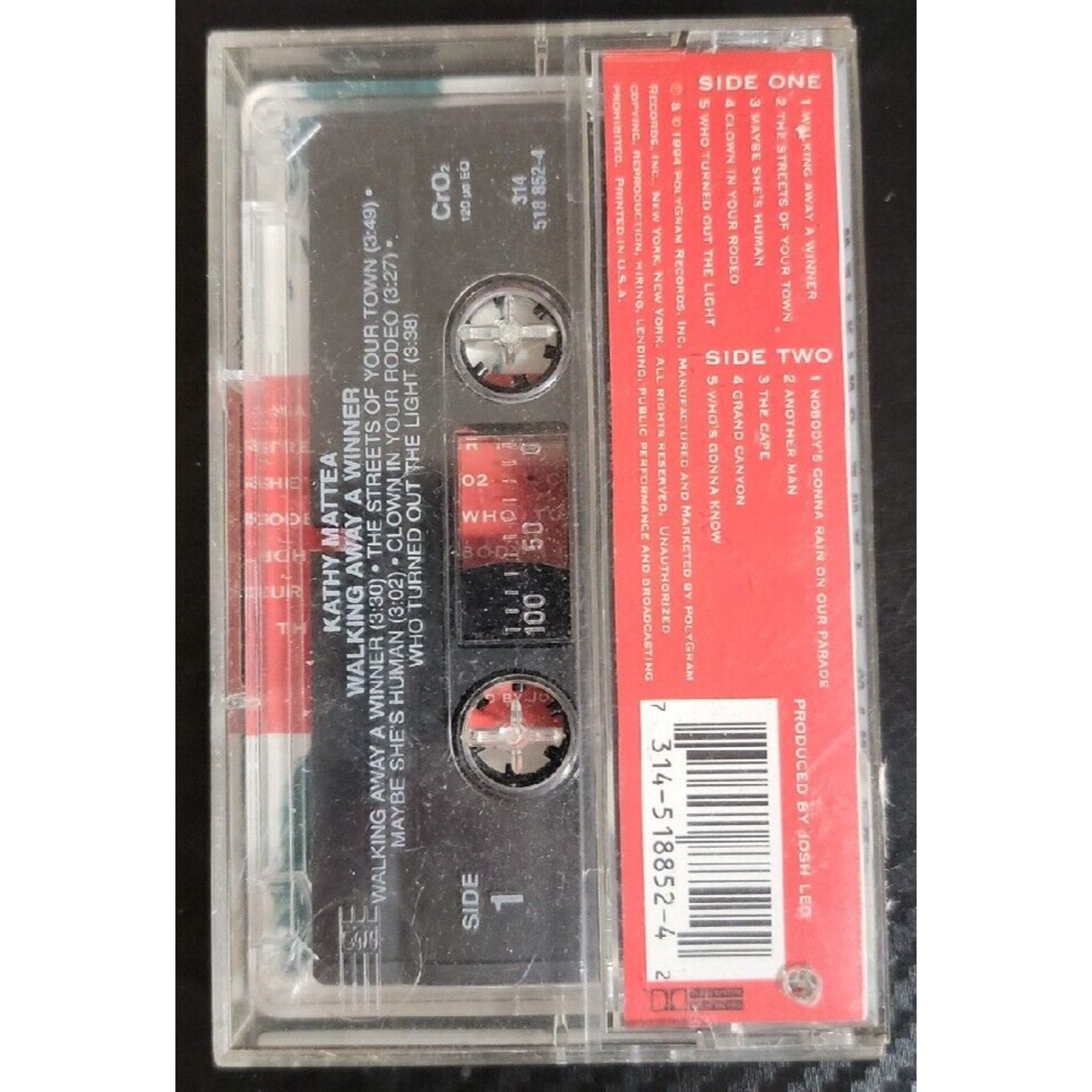 Walking Away a Winner by Kathy Matte (Cassette, 1994)