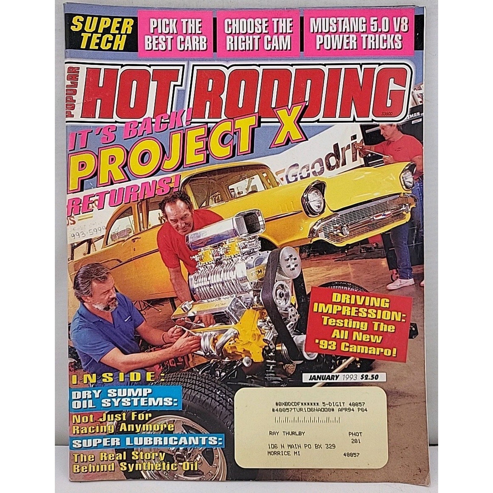 Popular Hot Rodding Magazine - January 1993 -