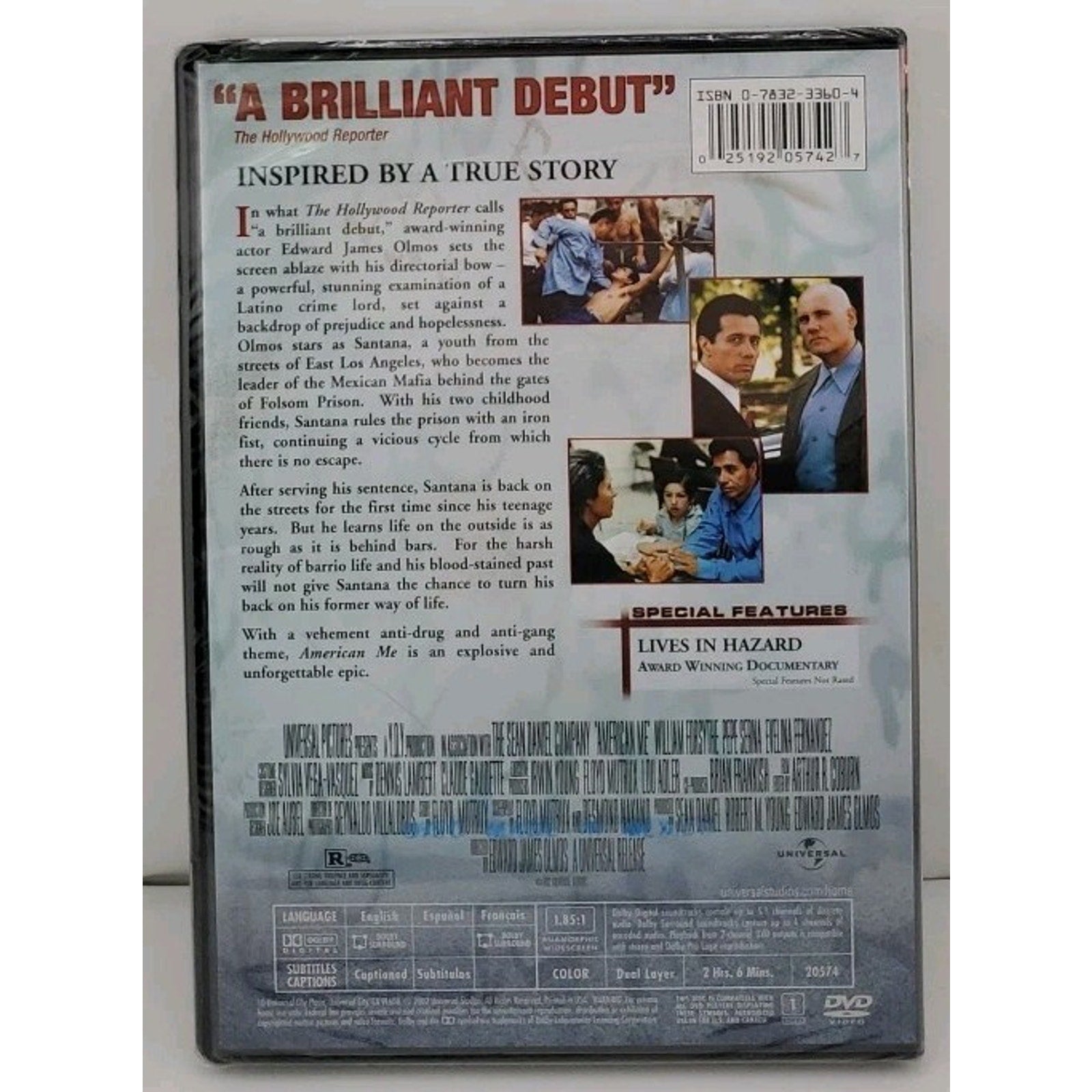 American Me (DVD, 1992) *Brand New*