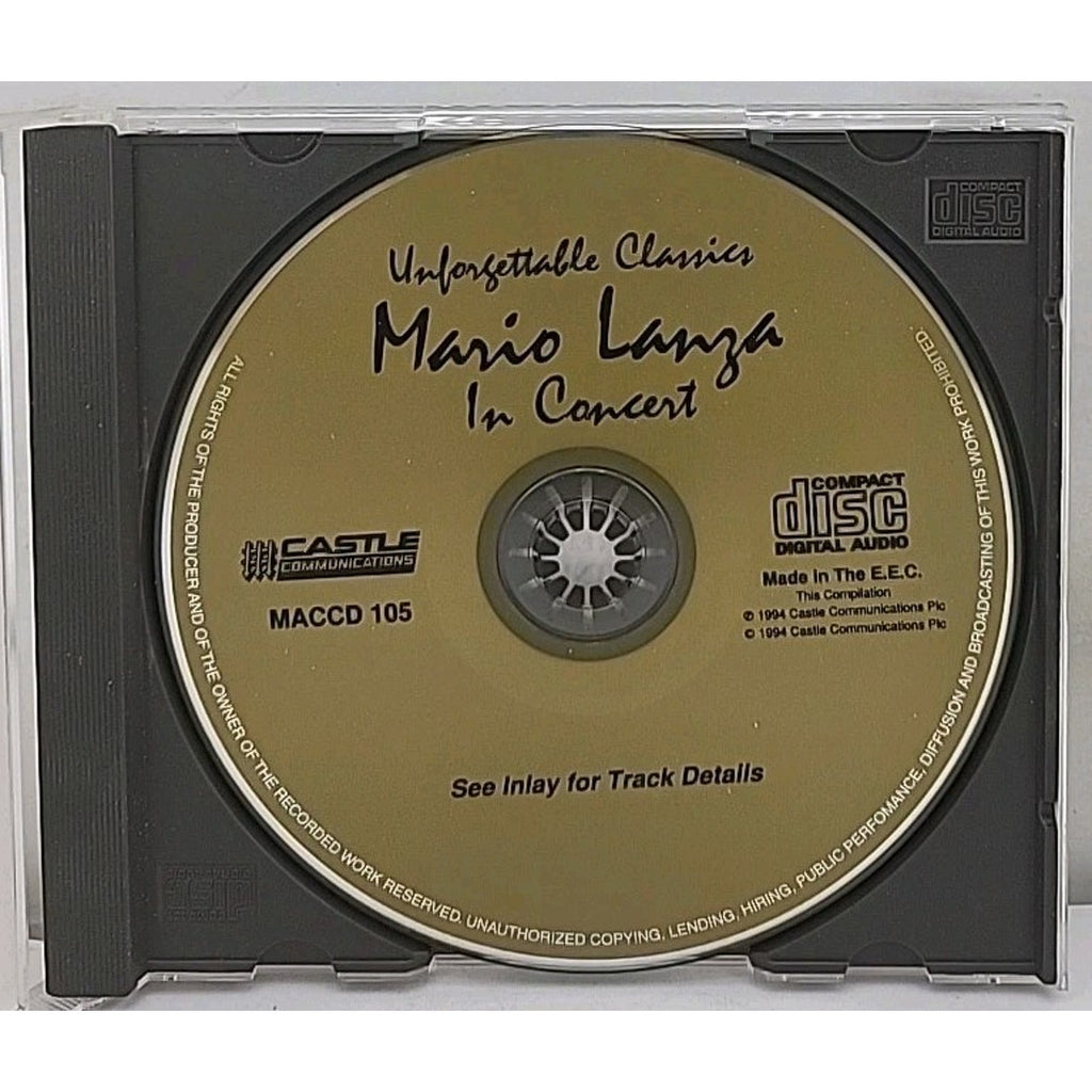 In Concert - Music CD - Lanza, Mario - 1998-02-18 - Castle