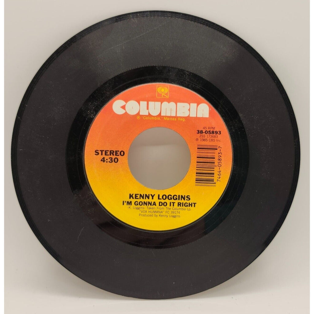 I'm Gonna Do It Right / Danger Zone by Kenny Loggins (Record) - 38/05893
