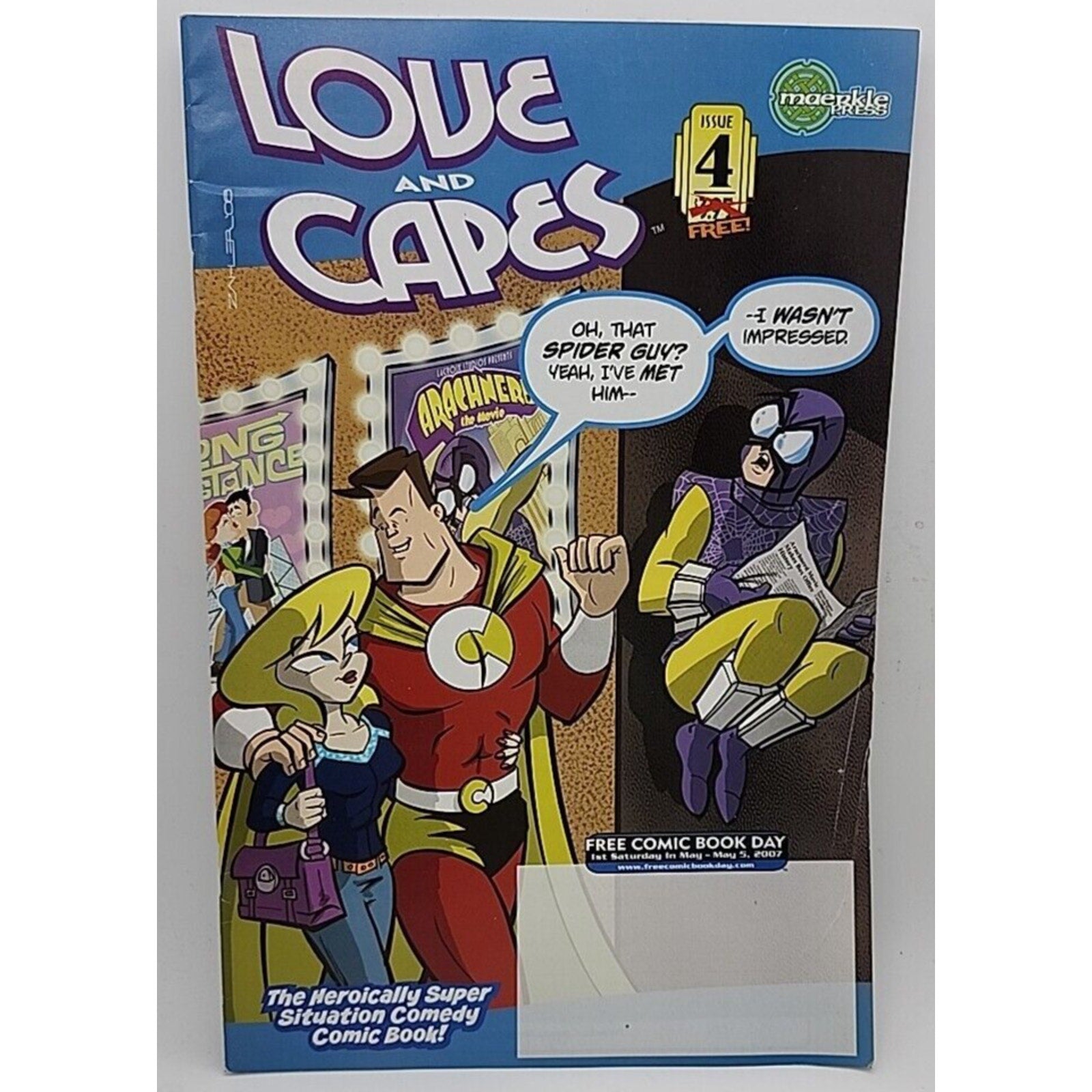 Love And Capes #4 Comic 2007 Maerkle Press FCBD Thomas Zahler