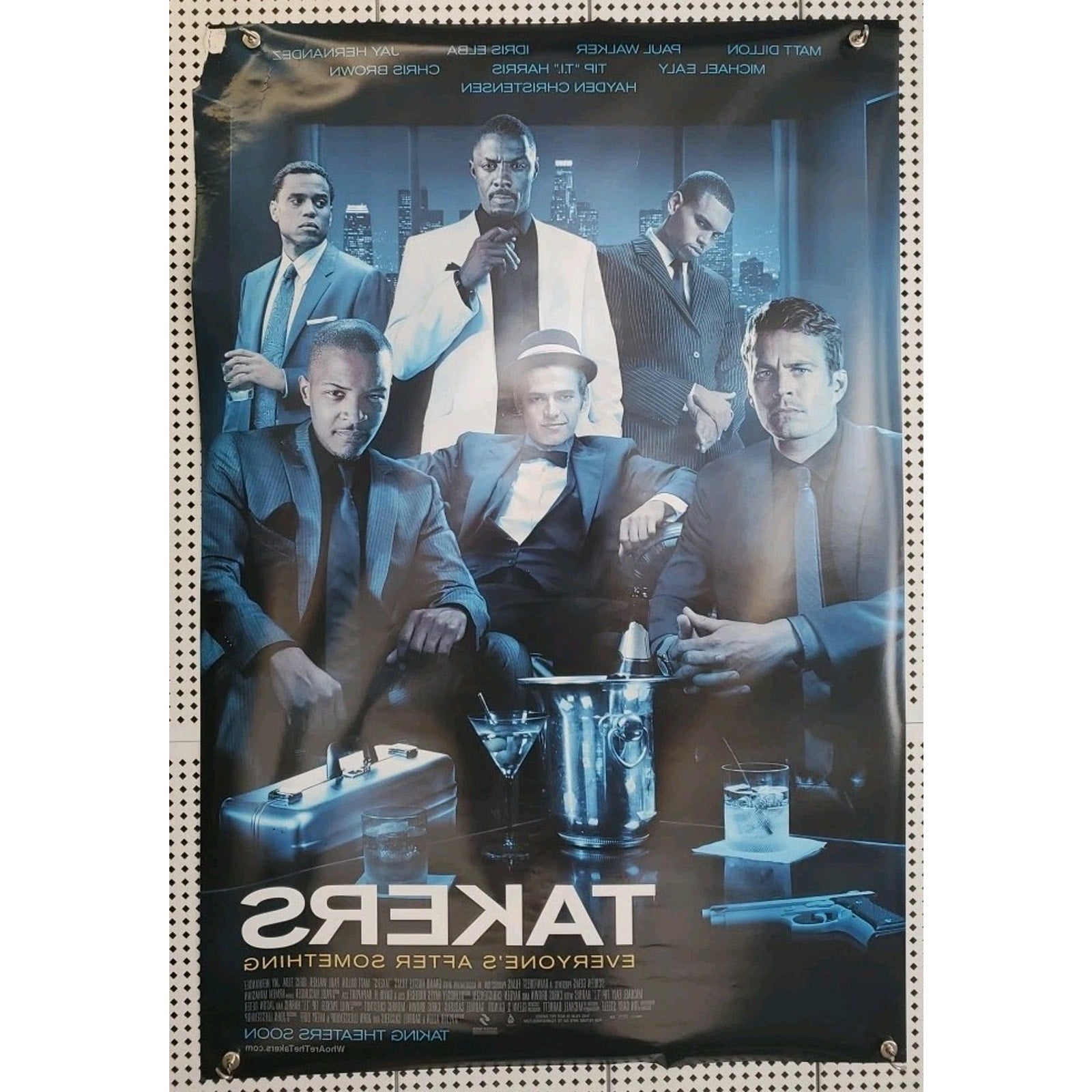 Takers Movie Poster Print (Style A) : 27 x 40 inches Chris Brown, Paul Walker