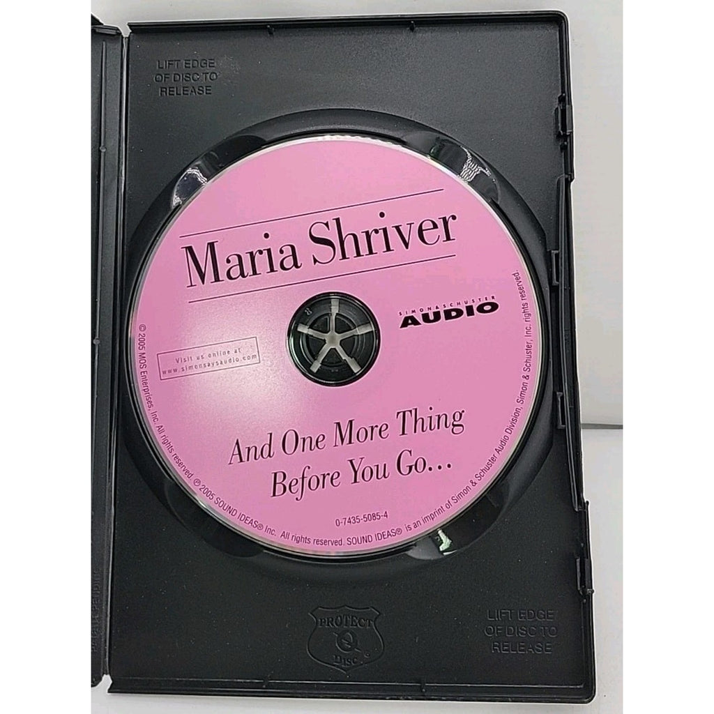 Maria Shriver And One More Thung Before You Go... CD