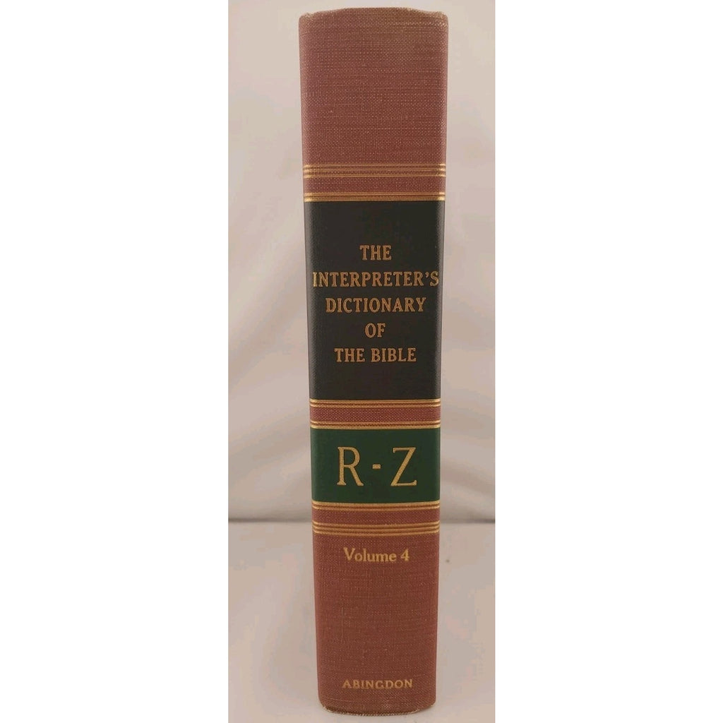 The Interpreter's Dictionary of the Bible Volume 4 R-Z Hardcover