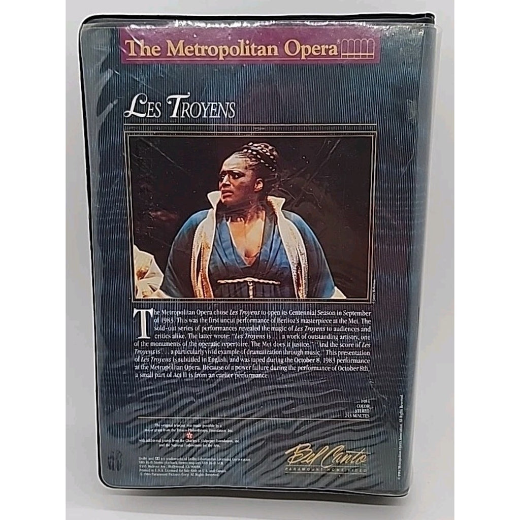 The Metropolitan Opera "Les Troyens" Bel Canto Paramount (VHS)