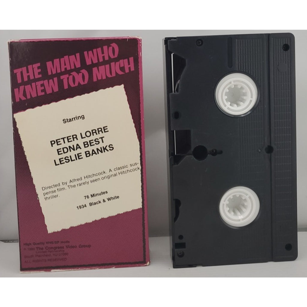 The Man Who Knew Too Much (VHS, 1985)