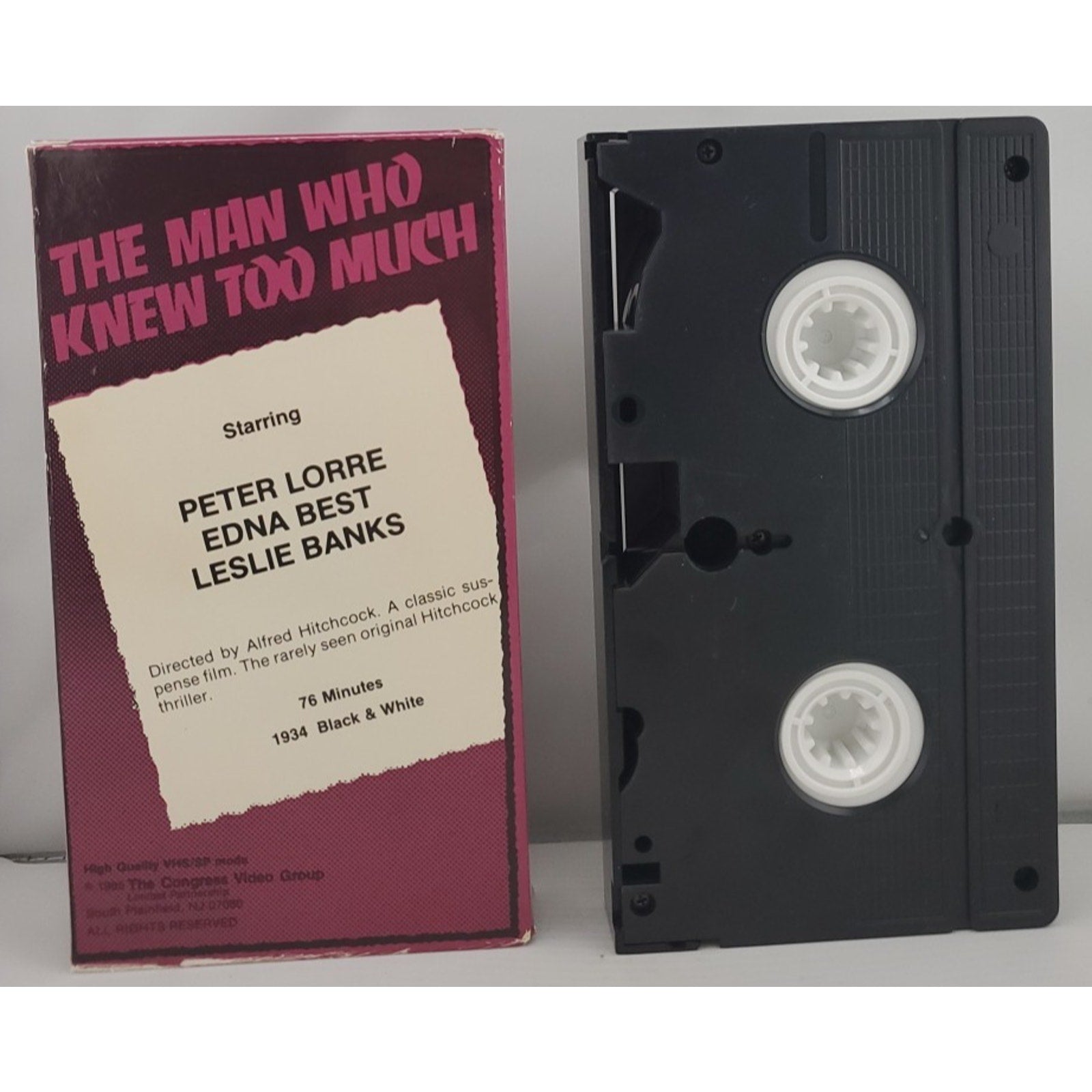 The Man Who Knew Too Much (VHS, 1985)