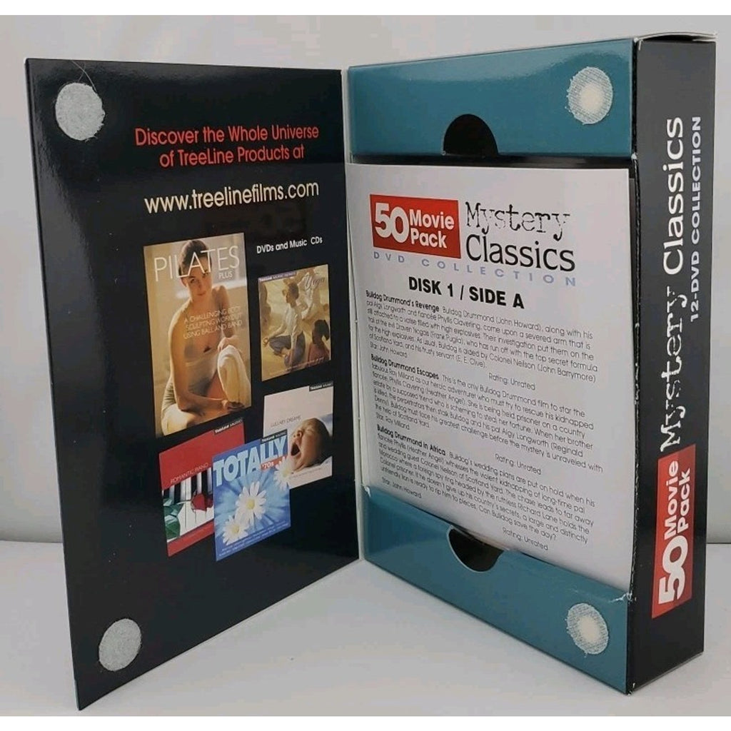 Mystery Classics 50 Movie Pack (DVD, 2004, 12-Disc Set)