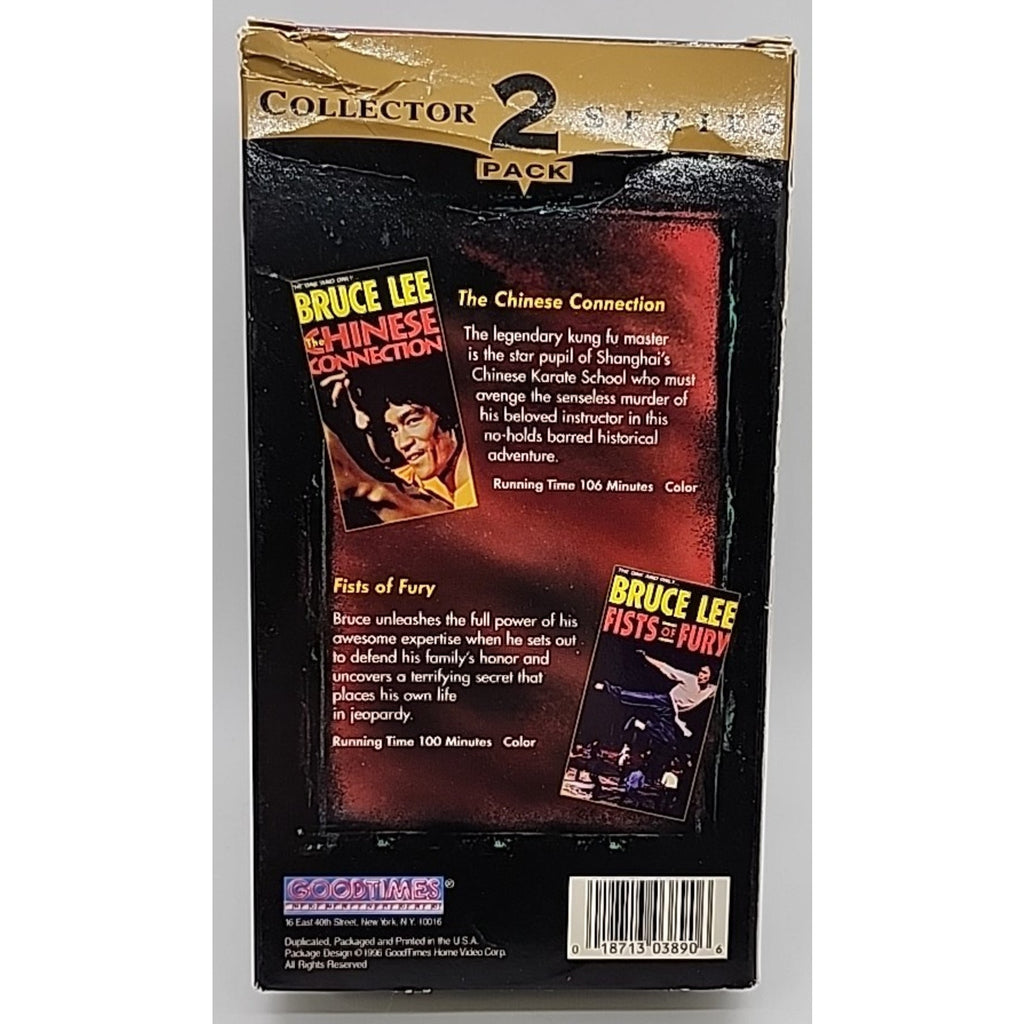 Bruce Lee Collectors Series 2 Pack (VHS) Fists Of Fury & Chinese Connection