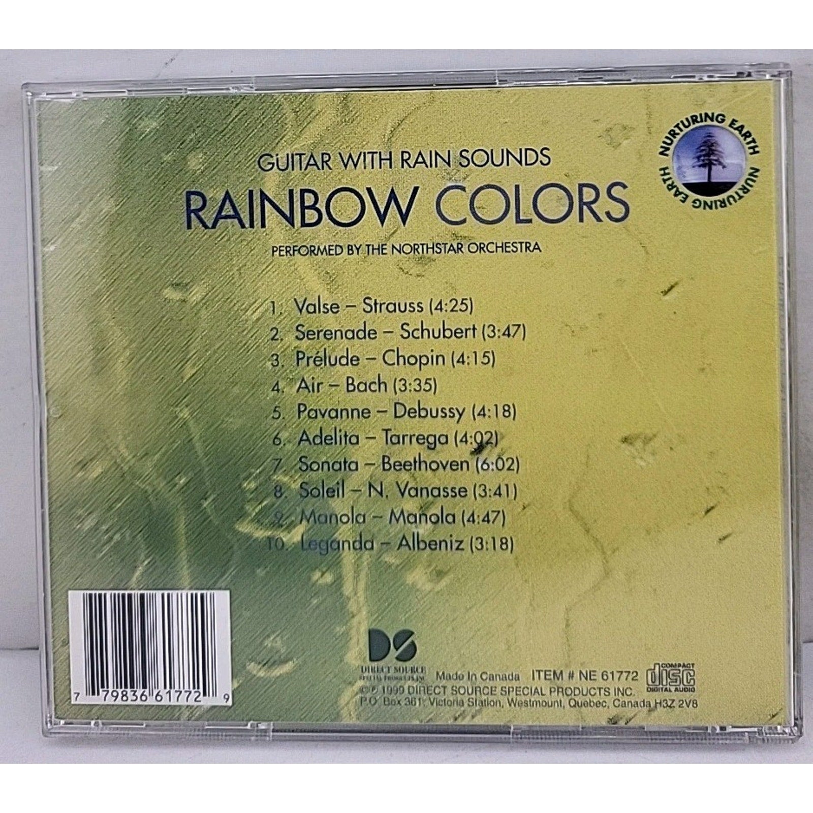 Guitar with Rain Sounds: Rainbow Colors by The Northstar Orchestra (CD,...
