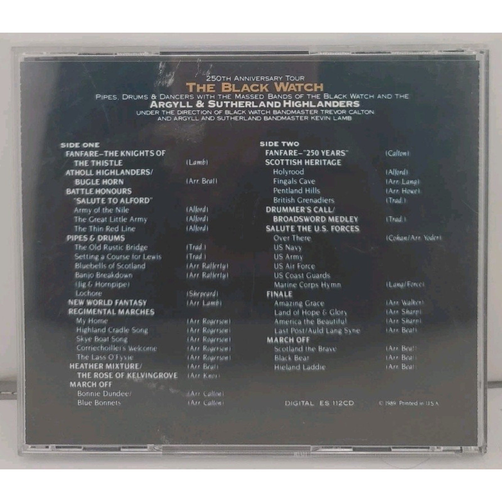 Argyle & Sutherland Highlanders - Black Watch 250th Anniversary (Audio CD 1989)