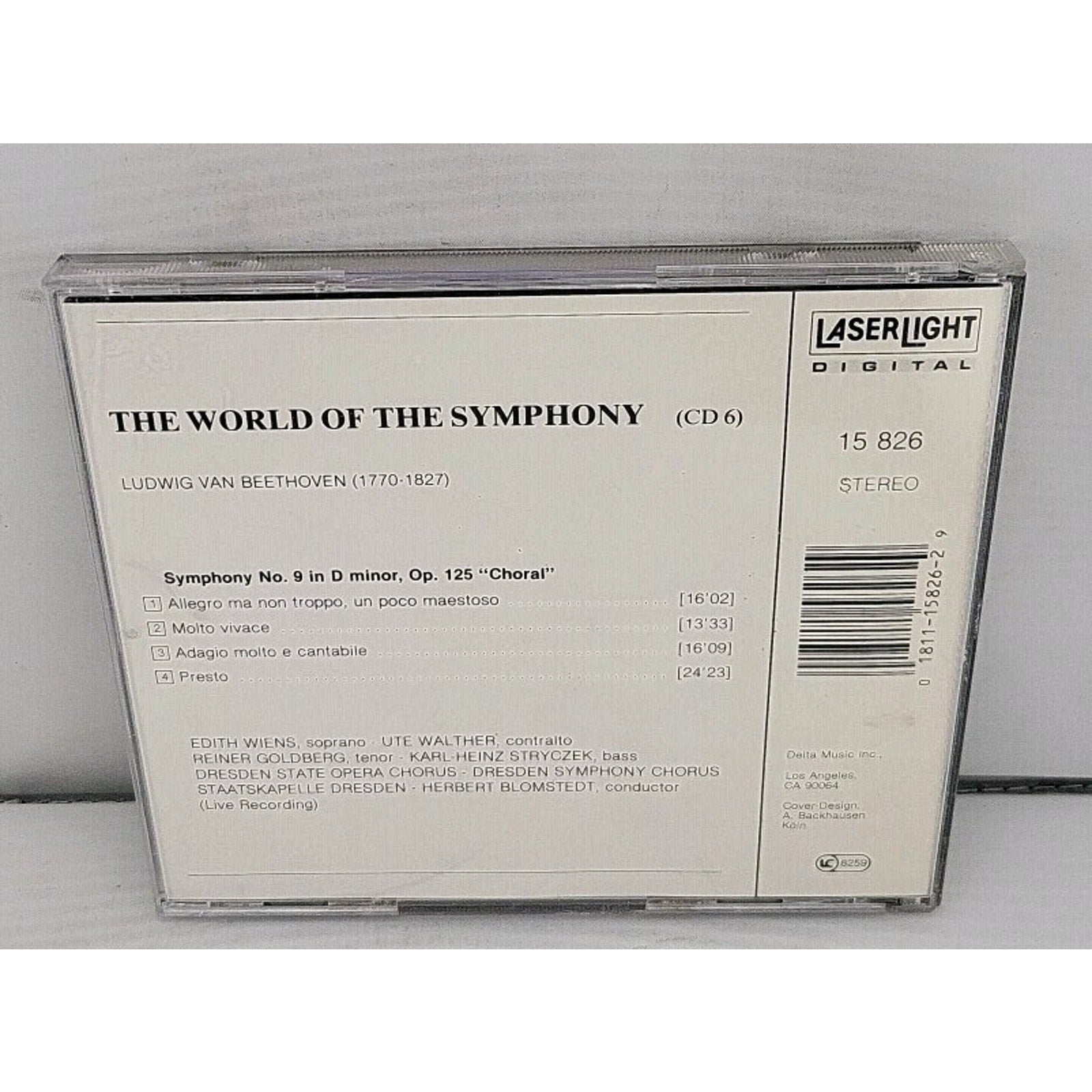 Sym 9 Choral by Ludwig van Beethoven (CD, 1989)