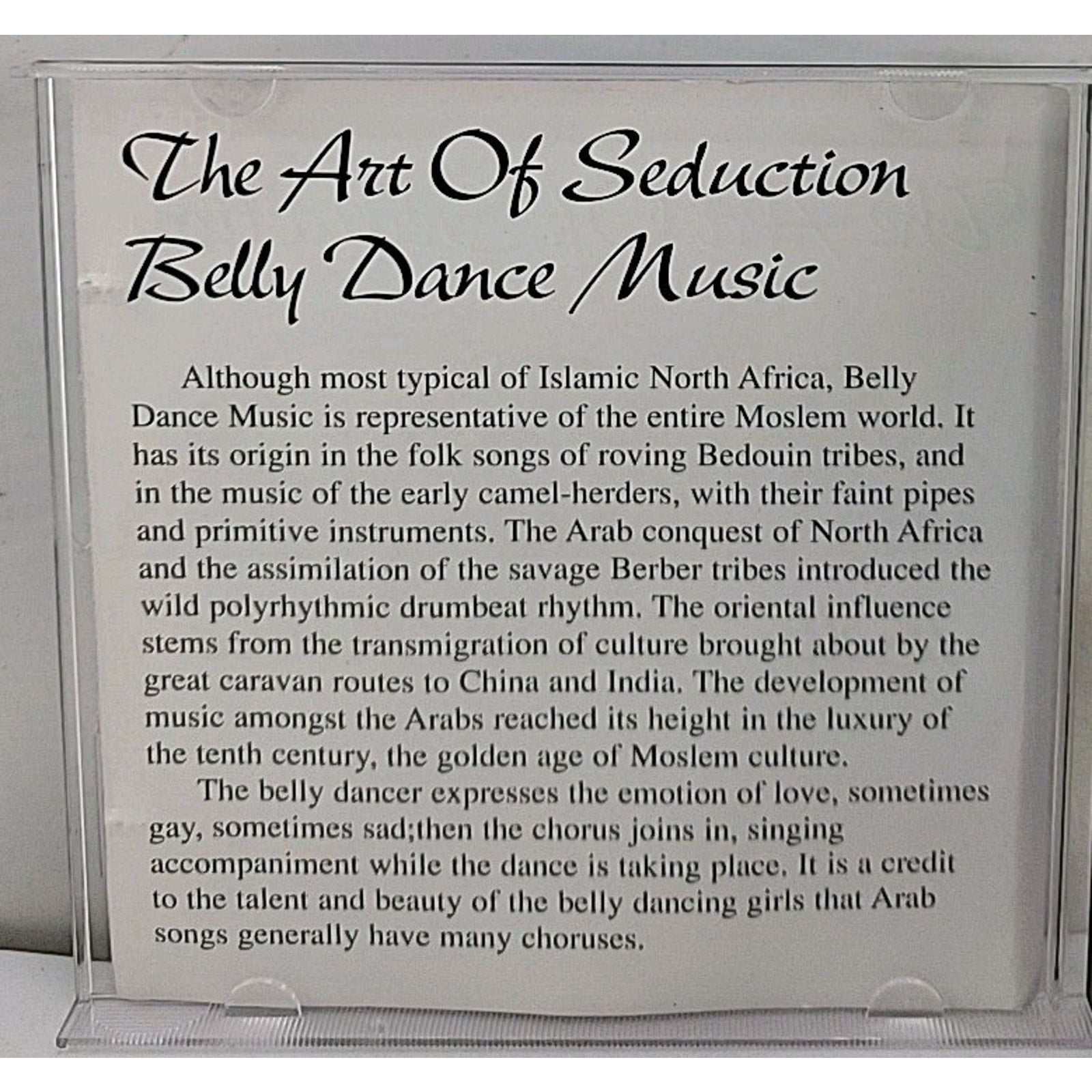 Belly Dance Music by Various (CD, 2000)