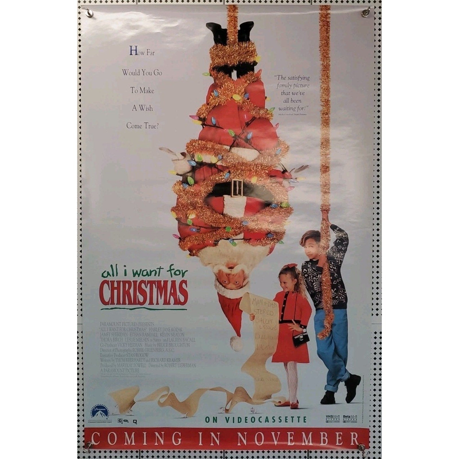 All I Want For Christmas - Movie Poster 41 x 27 Rolled