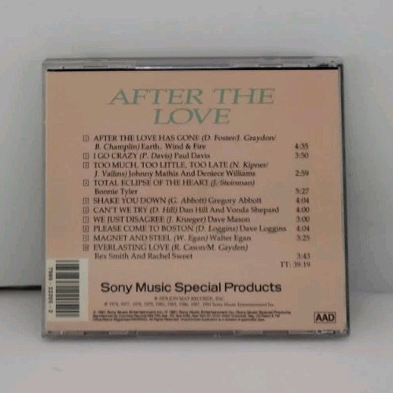 After the Love by Various Artists (CD, Dec-1995, Sony Music Distribution (USA))