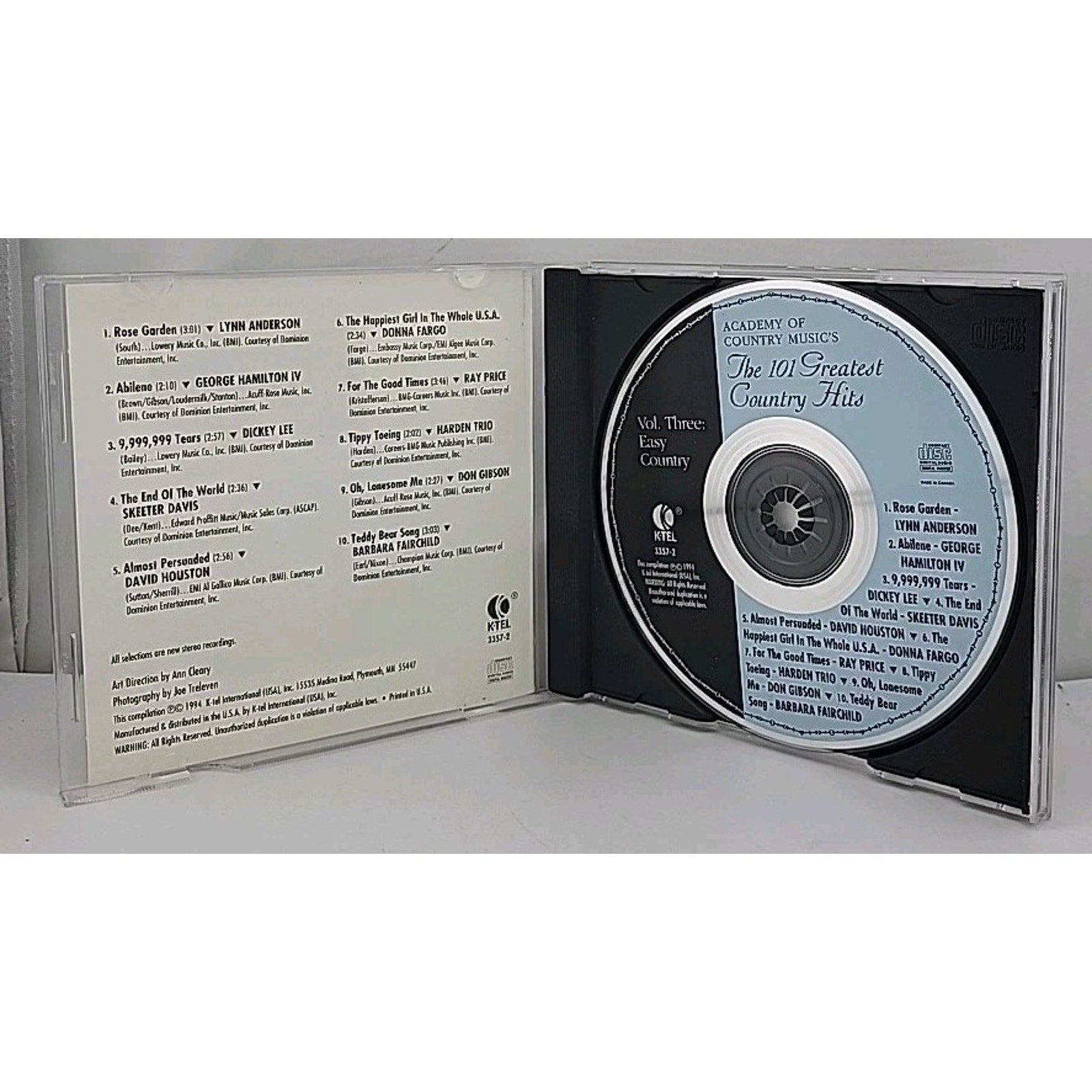 The 101 Greatest Country Hits, Vol. 3: Easy Country by Various Artists (CD,...