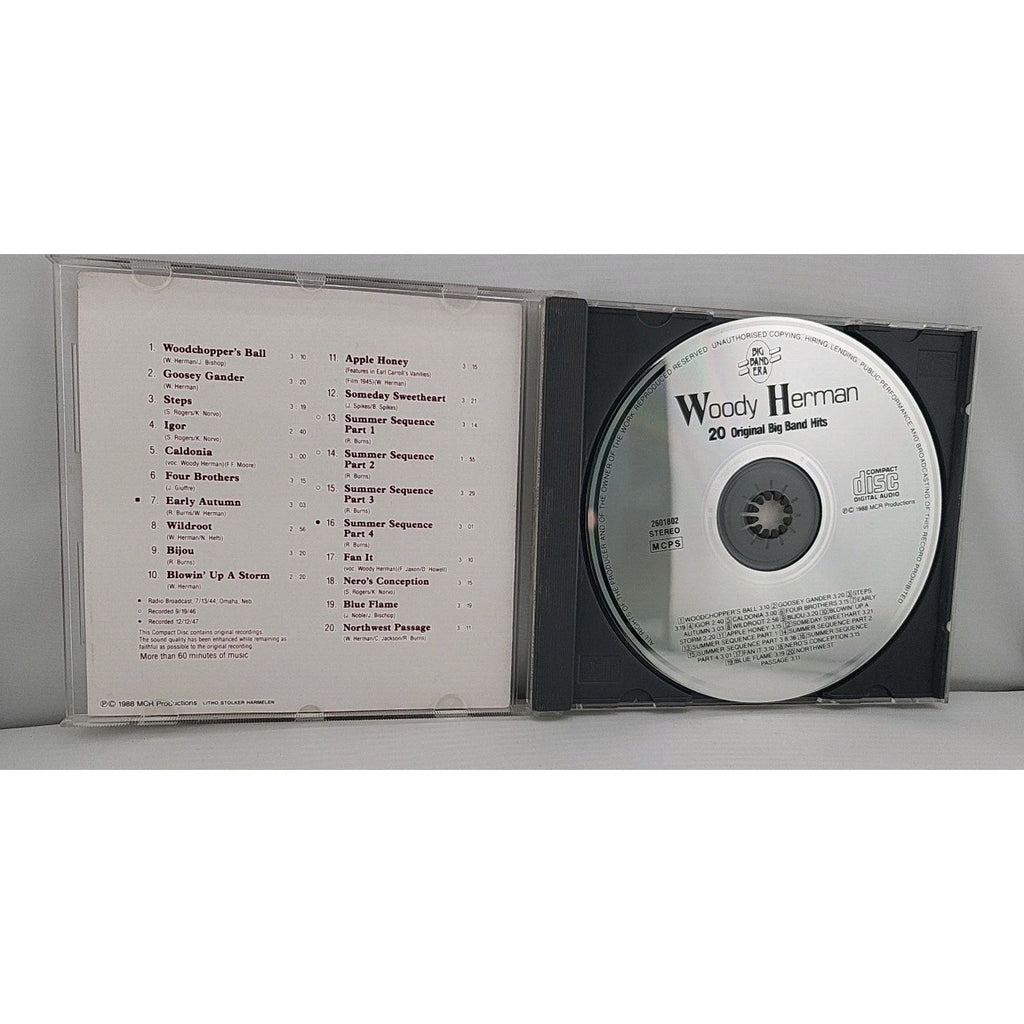 Woody Herman - 20 Original Big Band Hits (CD) Jazz Clarinet and Sax