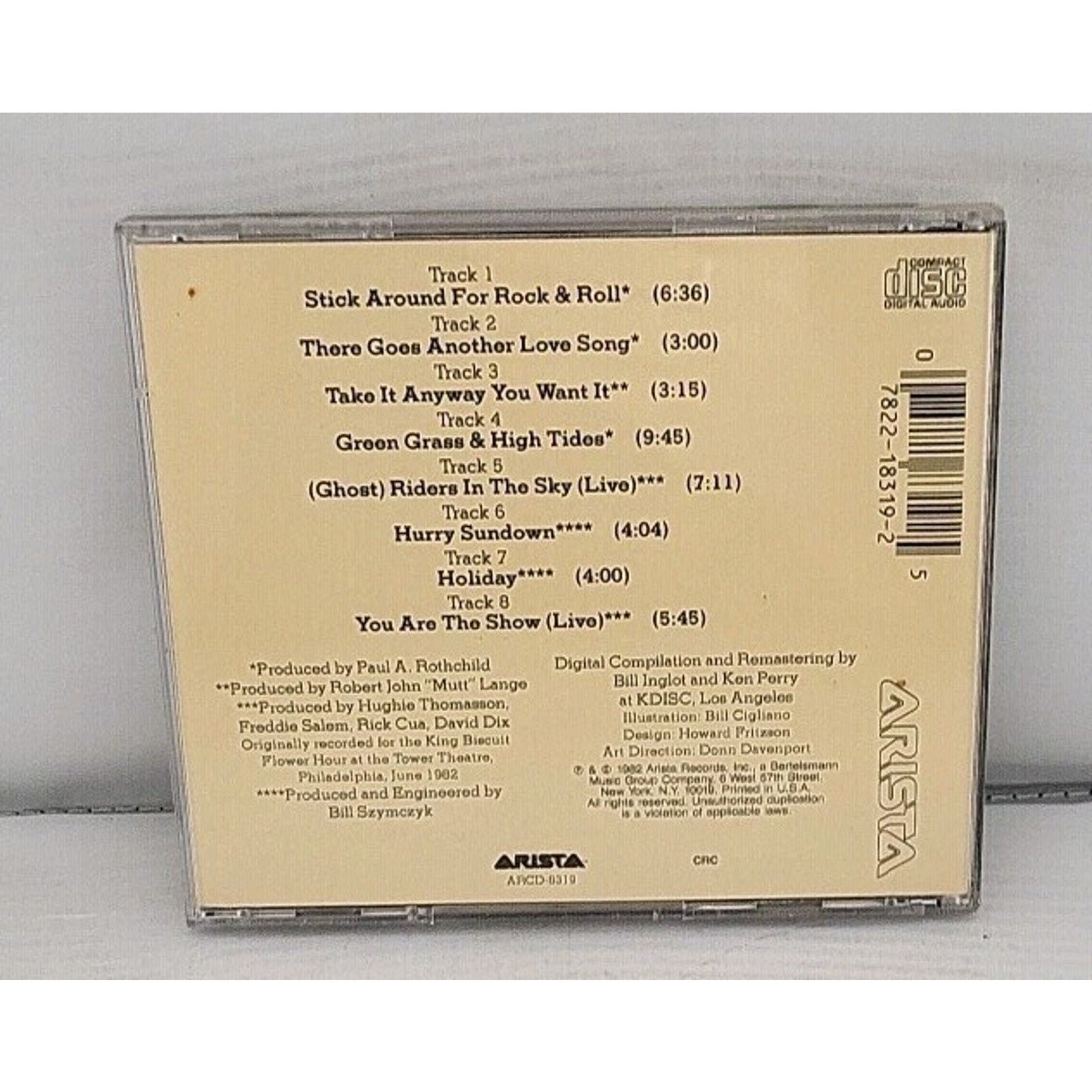 Greatest Hits of the Outlaws/High Tides Forever by The Outlaws (CD, Oct-1990,...