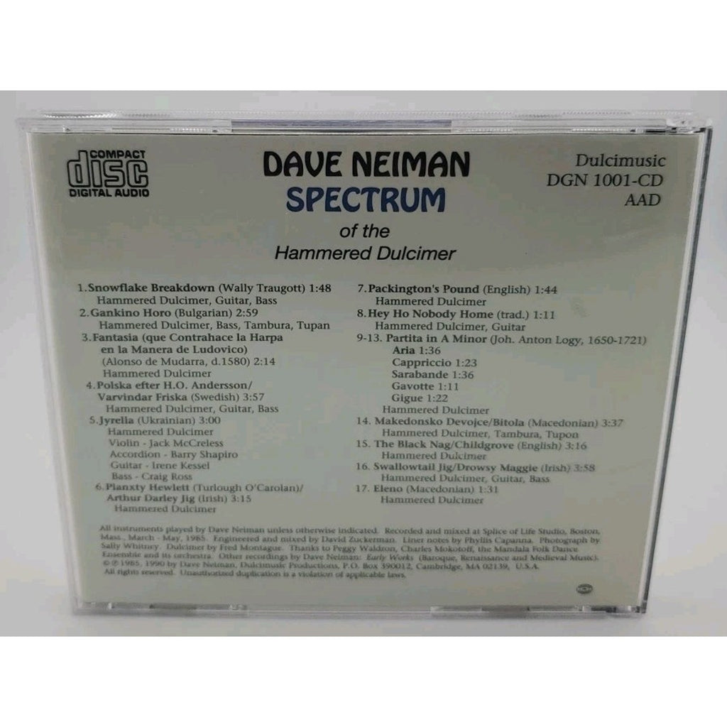 Dave Neiman - Spectrum of the Hammered Dulcimer - CD -