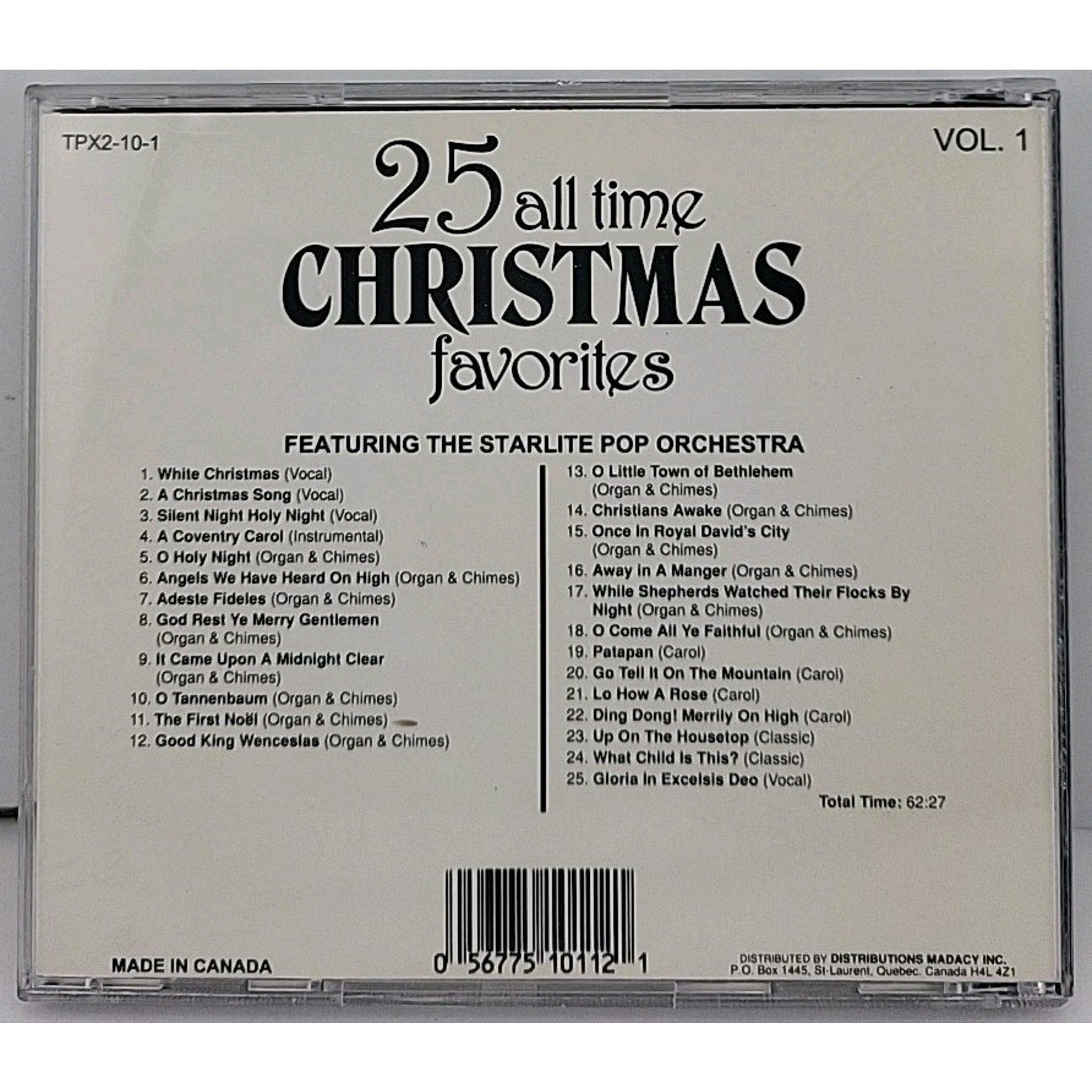 25 All Time Christmas Favorites by the Starlite Pop Orchestra (CD)