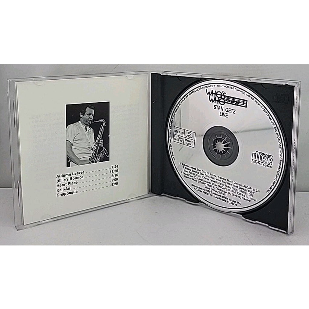 Stan Getz Live Cannes France January 23 1980 CD Album