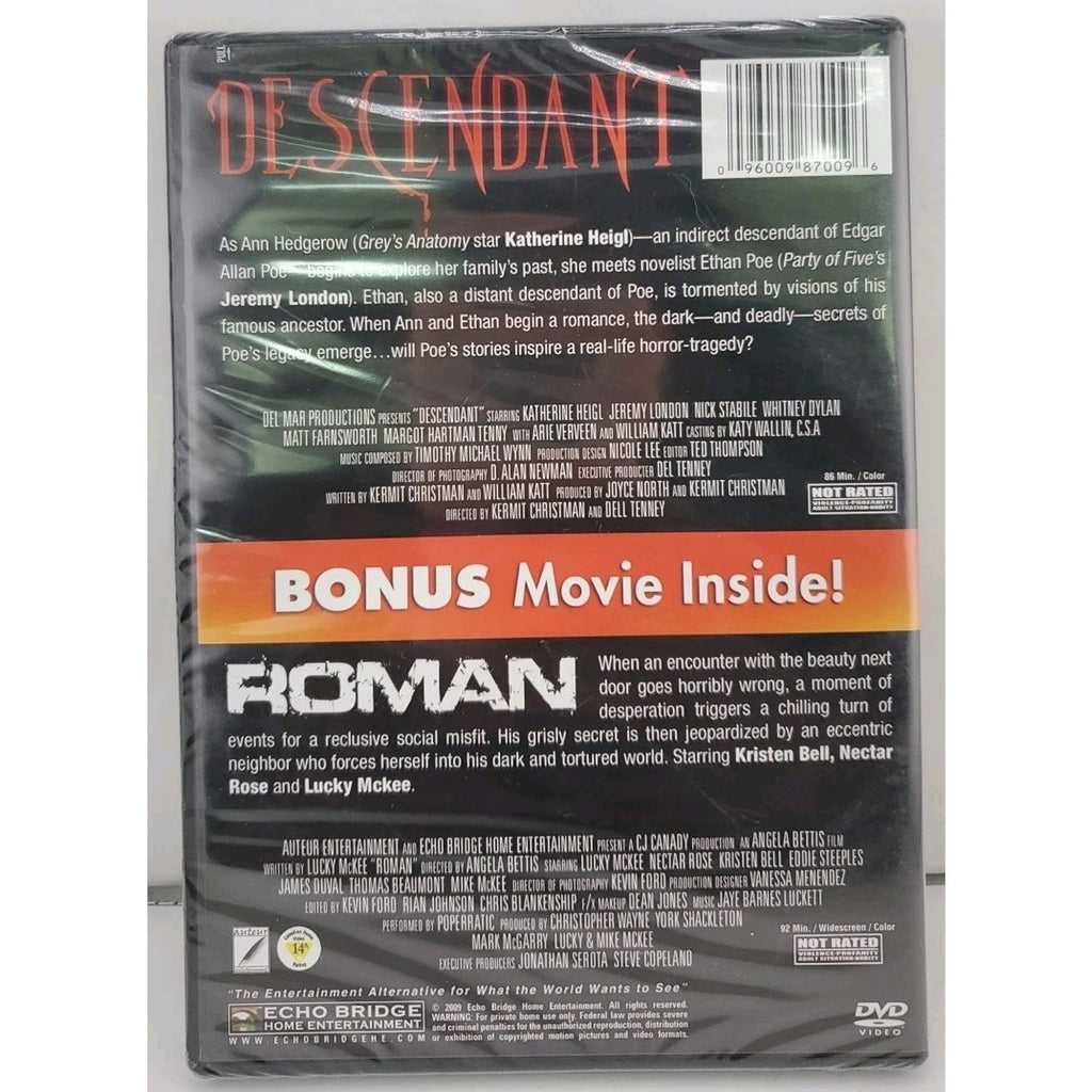 Descendant/Roman (DVD, 2009) *Brand New*